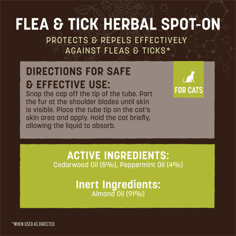Flea & Tick Herbal Spot-On for Cats