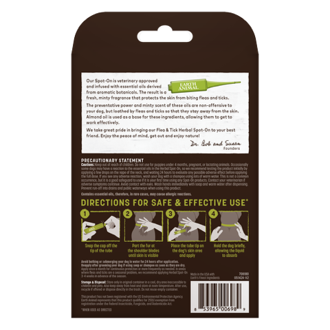 Flea & Tick Herbal Spot-On for Dogs