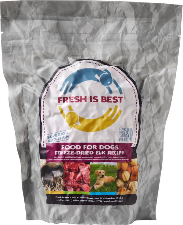 Freeze Dried Dog Food - Elk Flavor