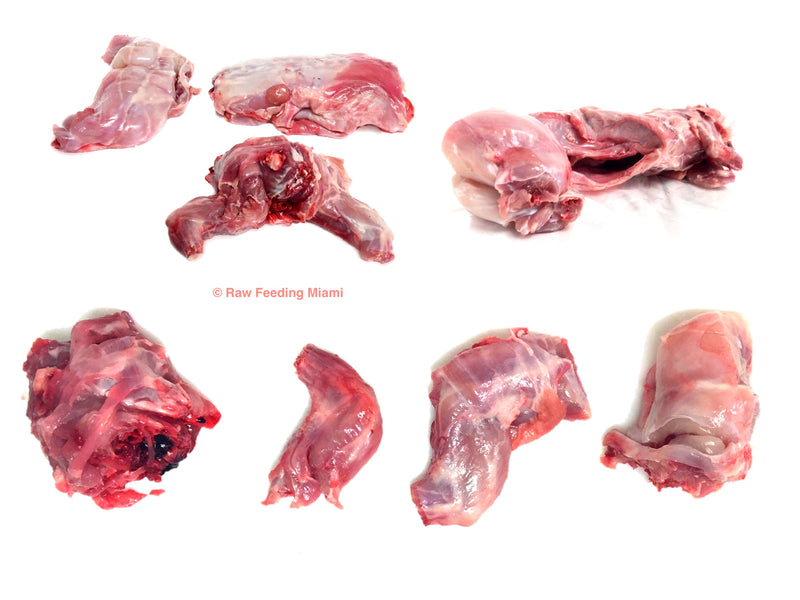 raw feeding miami, Chunked Rabbit