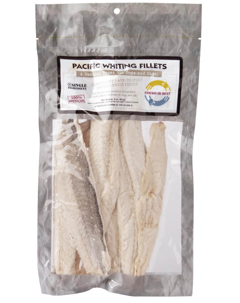 Freeze Dried Pacific Whiting Fillets Raw Feeding Miami