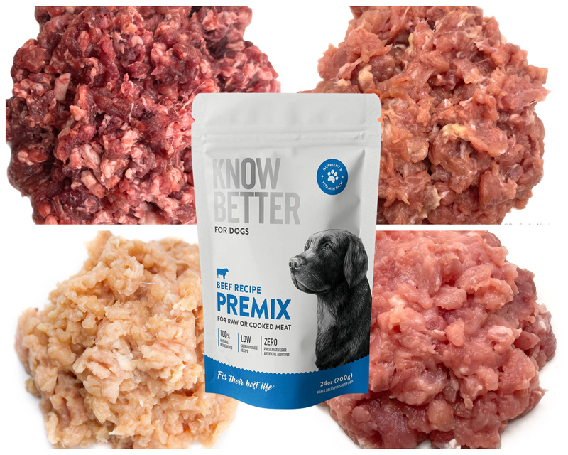 Pre mixed deals raw dog food