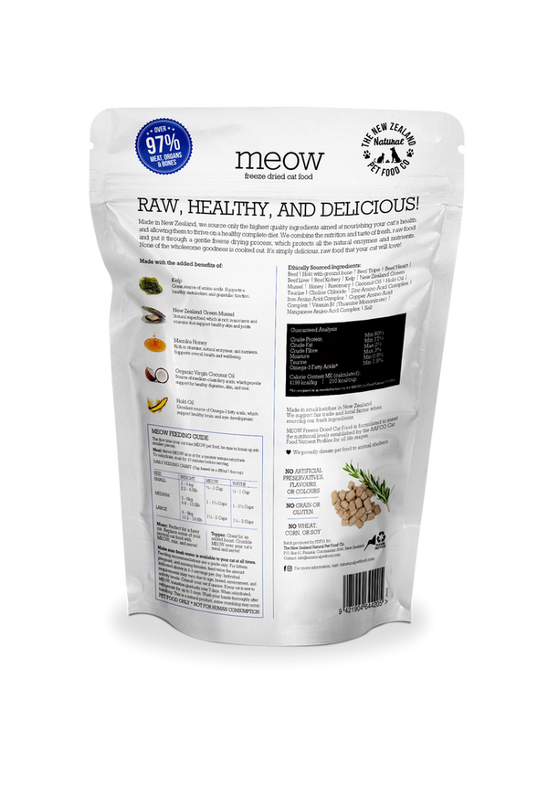 MEOW Cat Food - Beef & Hoki