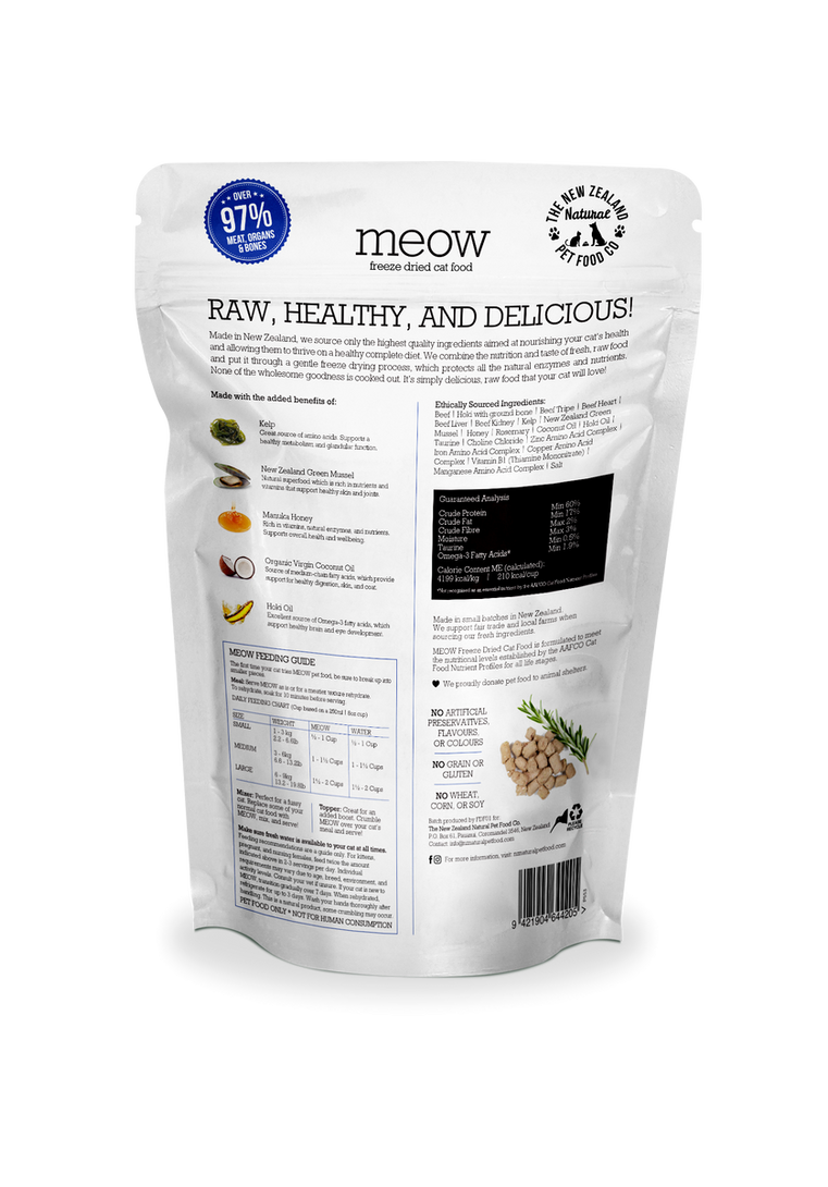 MEOW Cat Food - Beef & Hoki