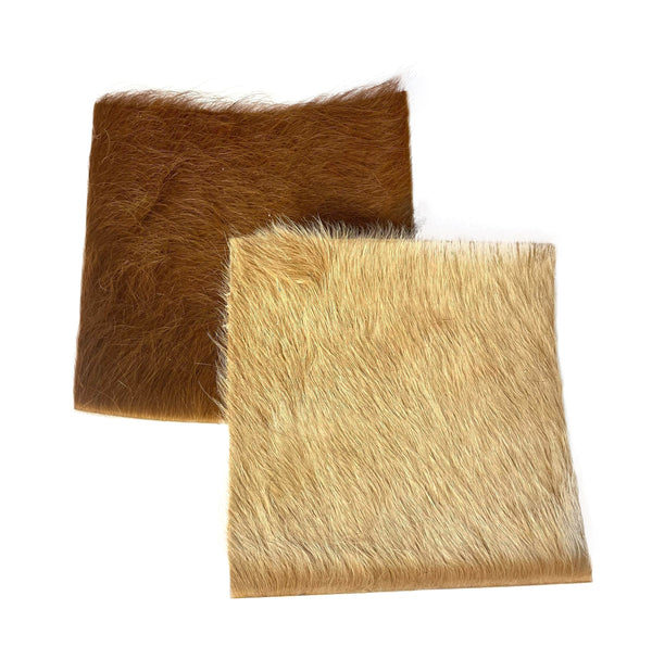 All-Natural 8x8 Rawhide Chew with Fur