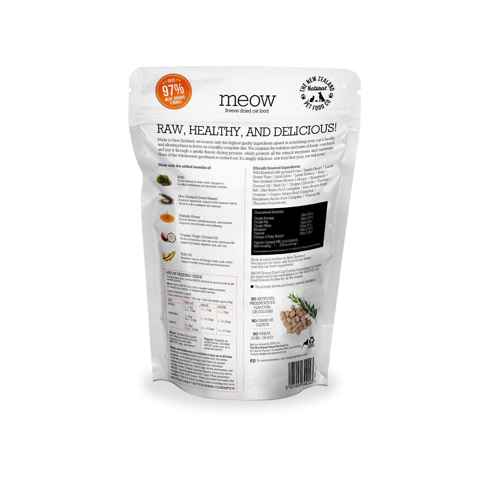 MEOW Cat Food - Wild Brushtail – Raw Feeding Miami